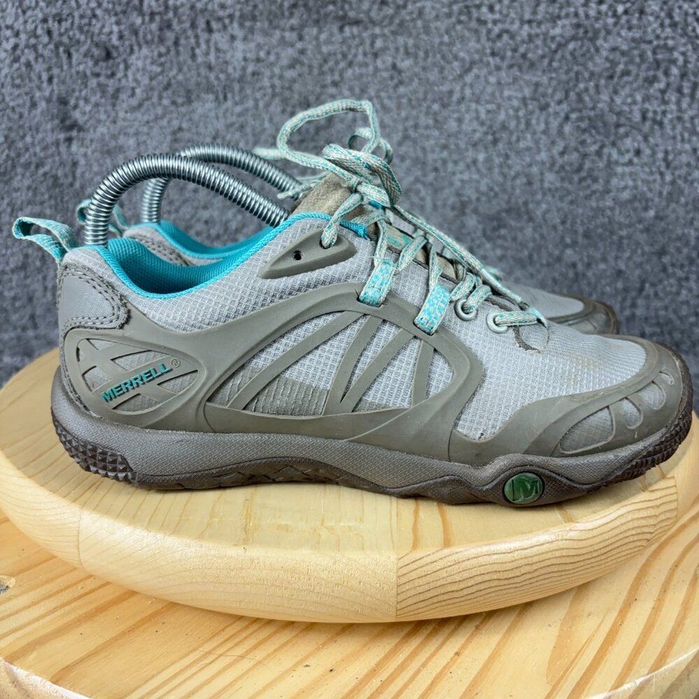 Merrell Hiking Shoes Proterra Vim Women Size 7.5 Aluminum Outdoor Trail Sneakers